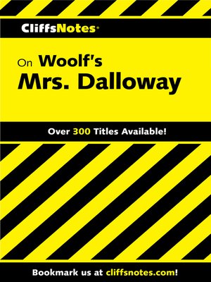 cover image of CliffsNotes on Woolf's Mrs. Dalloway